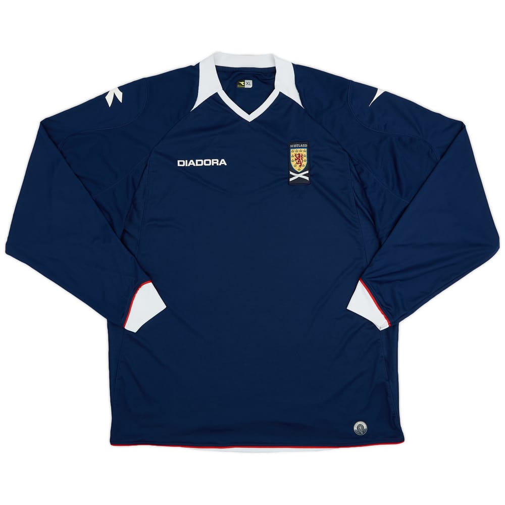 2008-09 Scotland Home L/S Shirt - 9/10 - (XL)