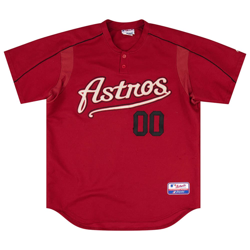 2003-06 Houston Astros #00 Authentic Majestic Training Jersey XL