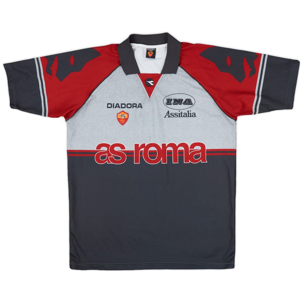 1997-98 Roma Diadora Training Shirt - 8/10 - (L)