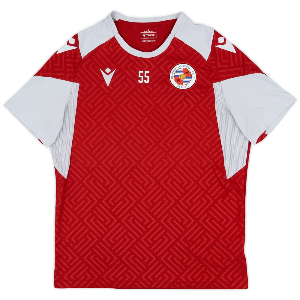 2020-21 Reading Player Issue Macron Training Shirt #55 - 8/10 - (L)
