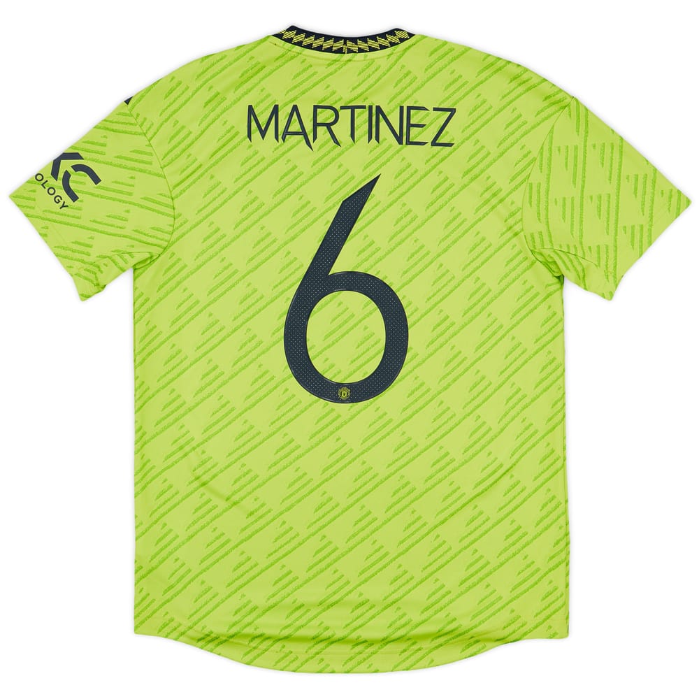 2022-23 Manchester United Authentic Third Shirt Martinez #6 - 9/10 - (M)