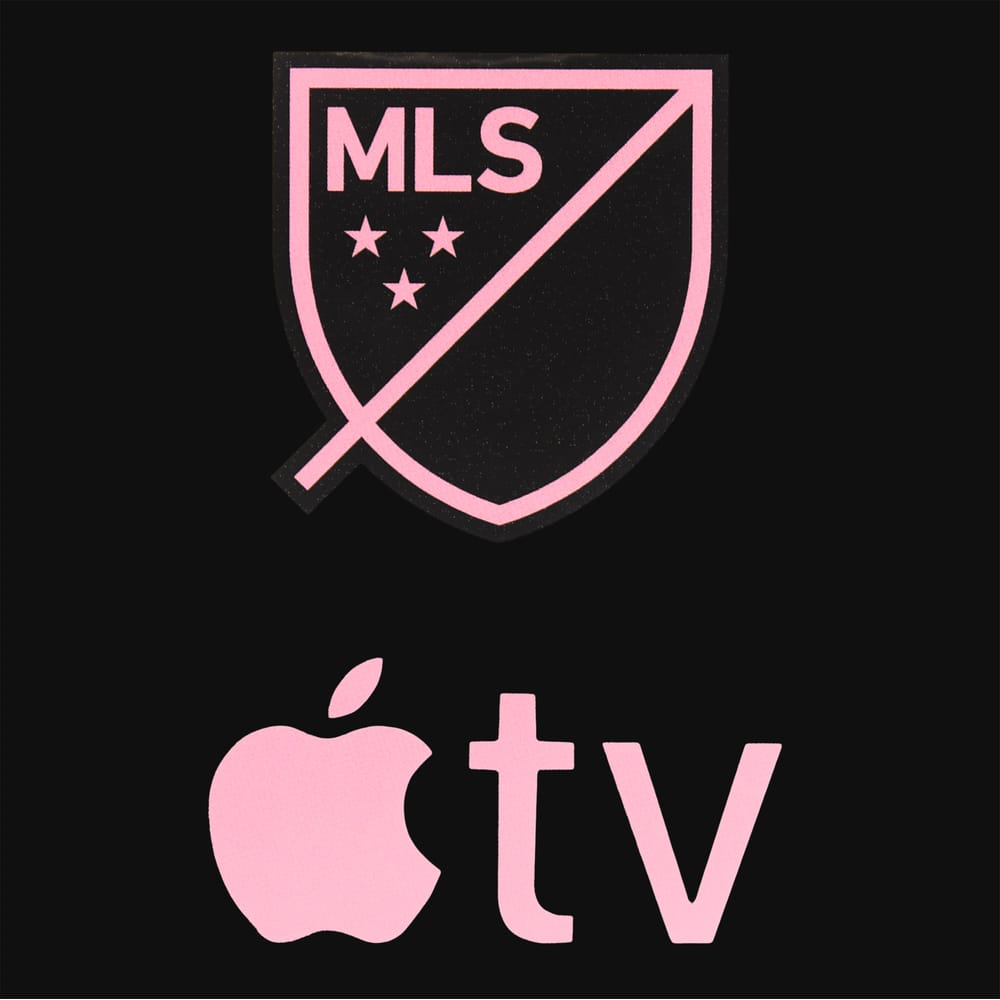 2023-25 Inter Miami Away MLS & Apple TV Player Issue Sleeve Sponsor