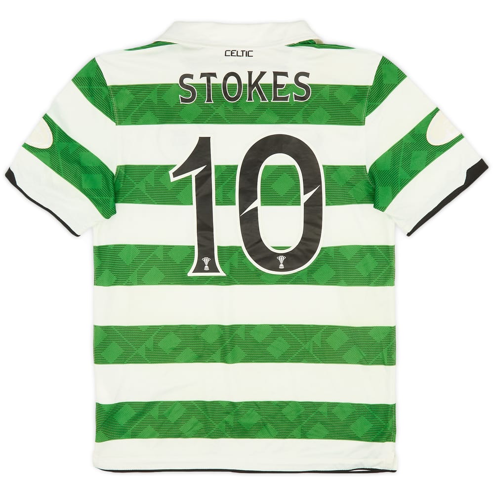 2010-12 Celtic Home Shirt Stokes #10 - 6/10 - (S)