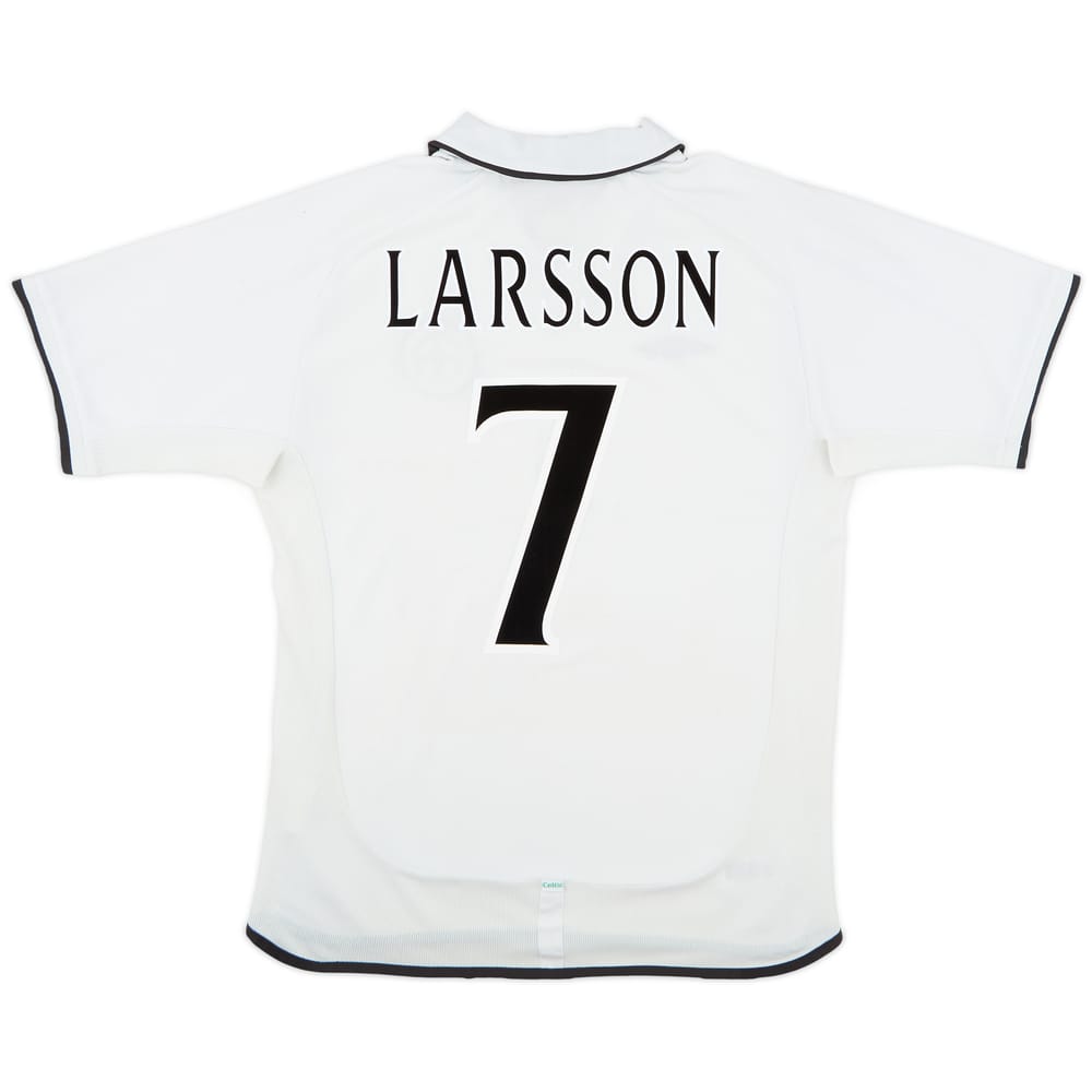 2001-02 Celtic Away Shirt Larsson #7 - 6/10 - (L)
