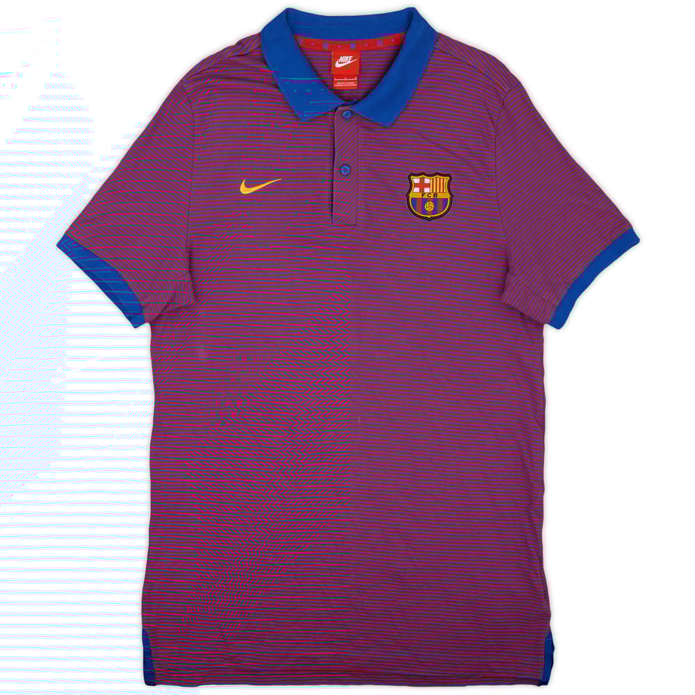 2017-18 Barcelona Nike Polo Shirt - 9/10 - (L)