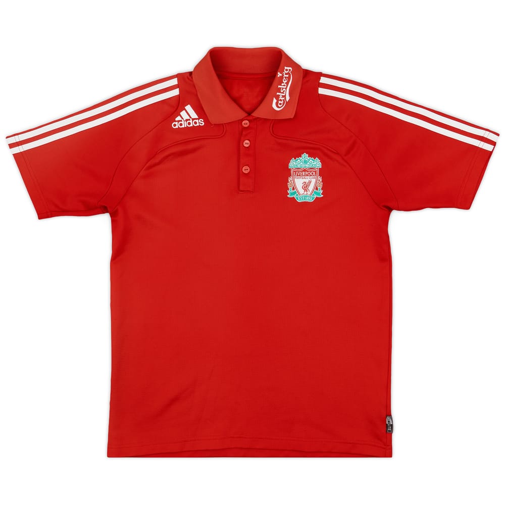 2008-09 Liverpool adidas Polo Shirt - 7/10 - (S)