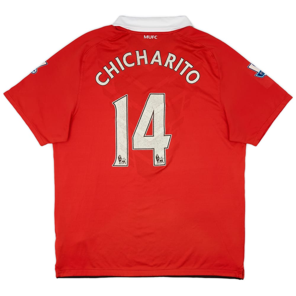 2010-11 Manchester United Home Shirt Chicharito #14 - 5/10 - (XL)