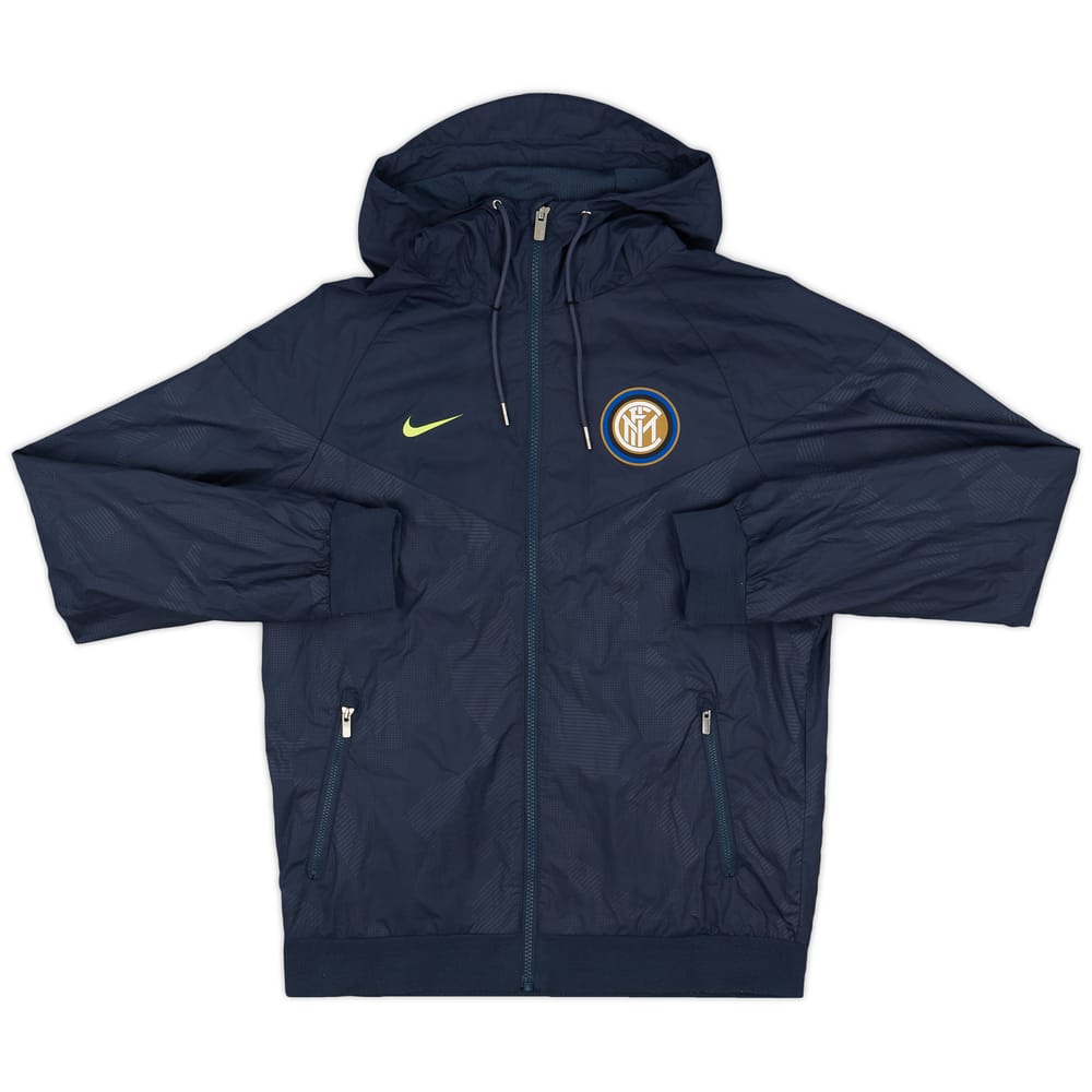 2017-18 Inter Milan Nike Hooded Track Jacket - 8/10 - (S)