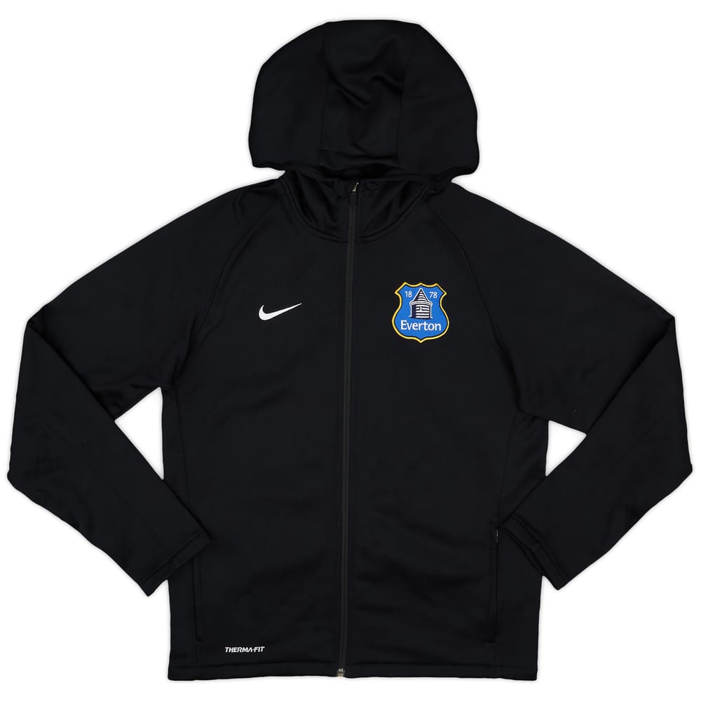 2013-14 Everton Nike Hooded Track Jacket - 8/10 - (M)