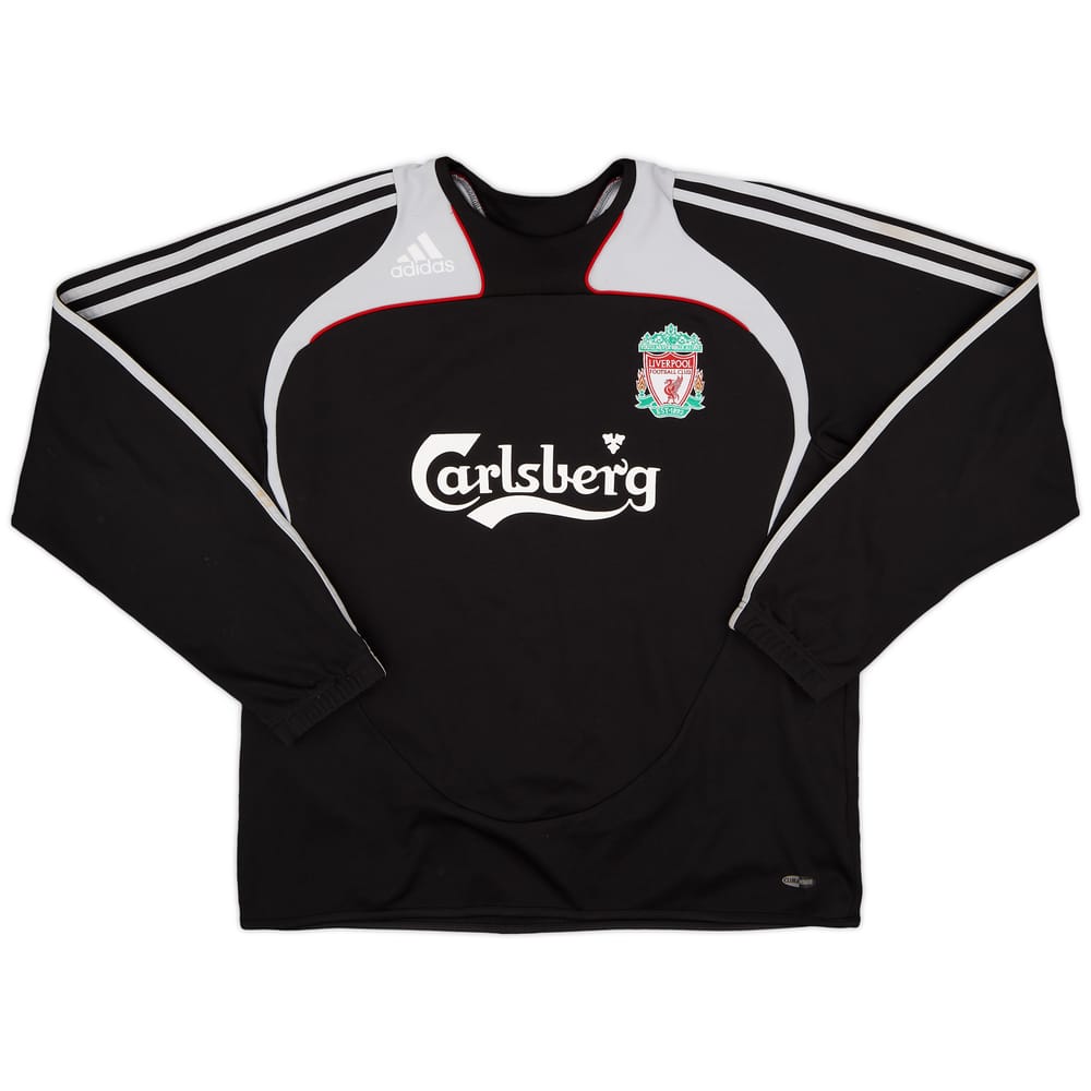 2008-09 Liverpool adidas Sweat Top - 8/10 - (L)