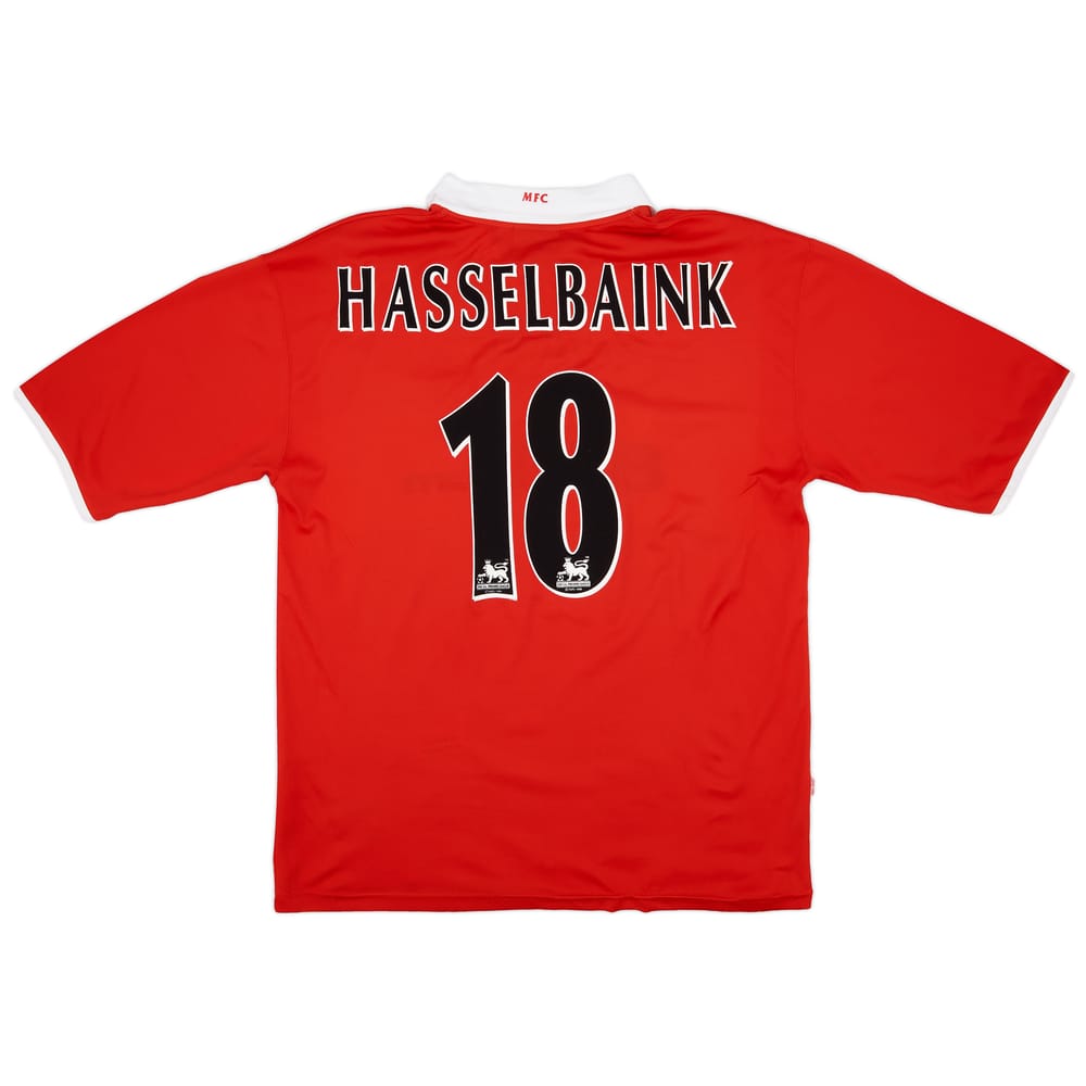 2004 Middlesbrough 'Carling Cup Winners' Home Shirt Hasselbaink #18 - 8/10 - (3XL)