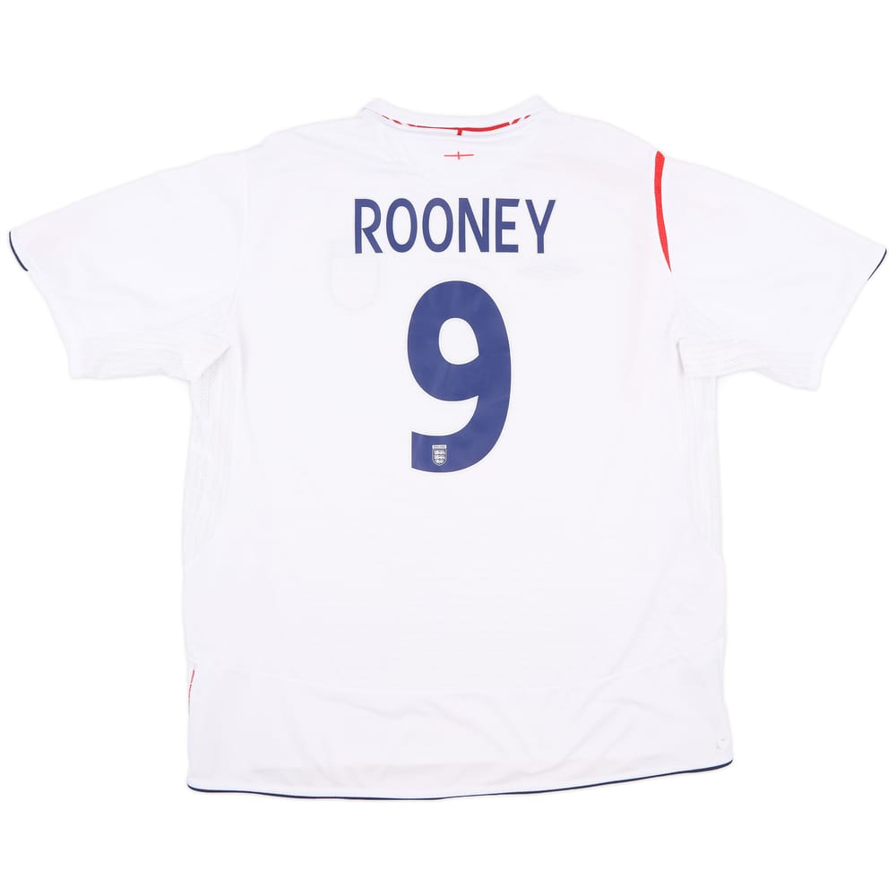 2005-07 England Home Shirt Rooney #9 - 9/10 - (XXL)