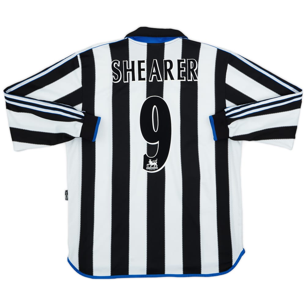 2000-01 Newcastle Home L/S Shirt Shearer #9 - 8/10 - (XL)