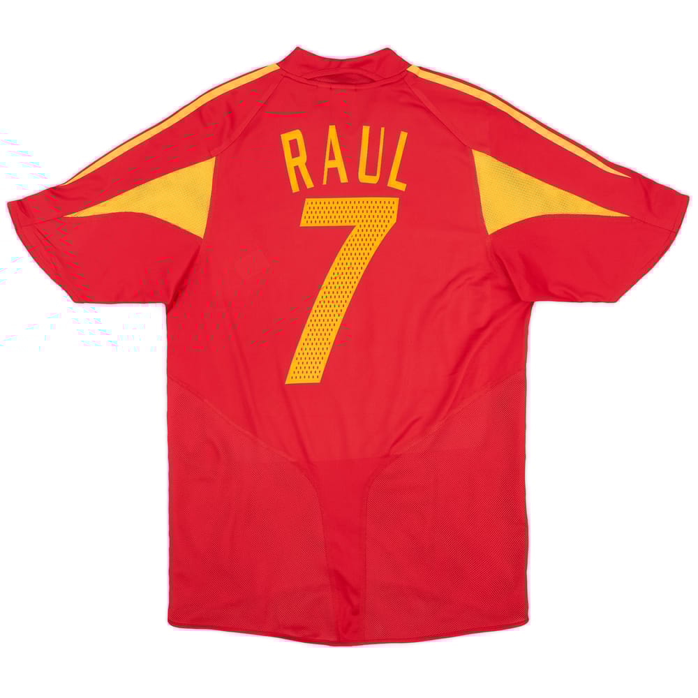 2004-06 Spain Home Shirt Raul #7 - 7/10 - (S)