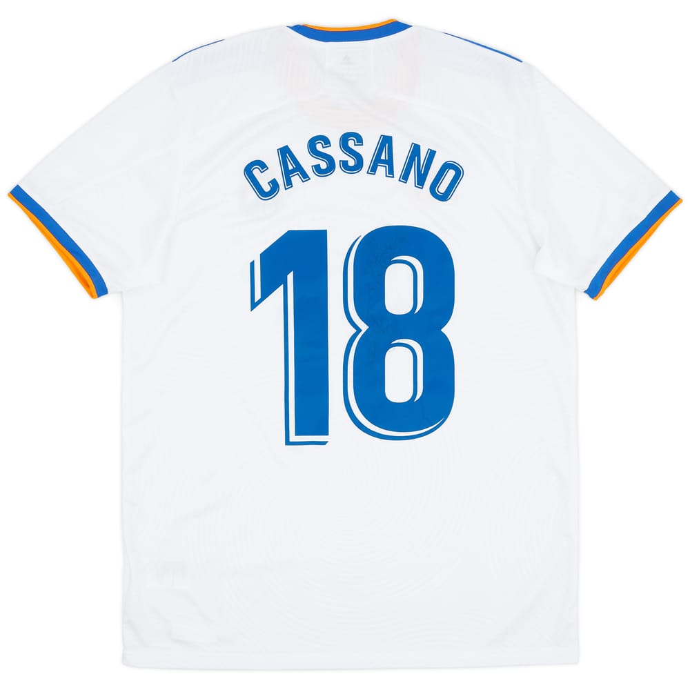 2021-22 Real Madrid Signed Home Shirt Cassano #18
