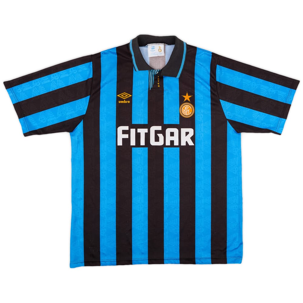 1991-92 Inter Milan Home Shirt - 7/10 - (XL)