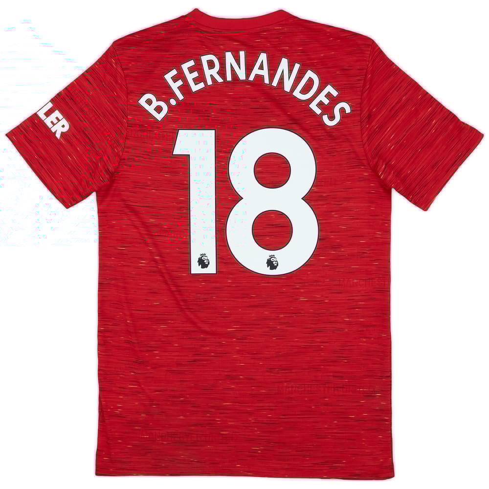 2020-21 Manchester United Home Shirt B.Fernandes #18 - 9/10 - (S)