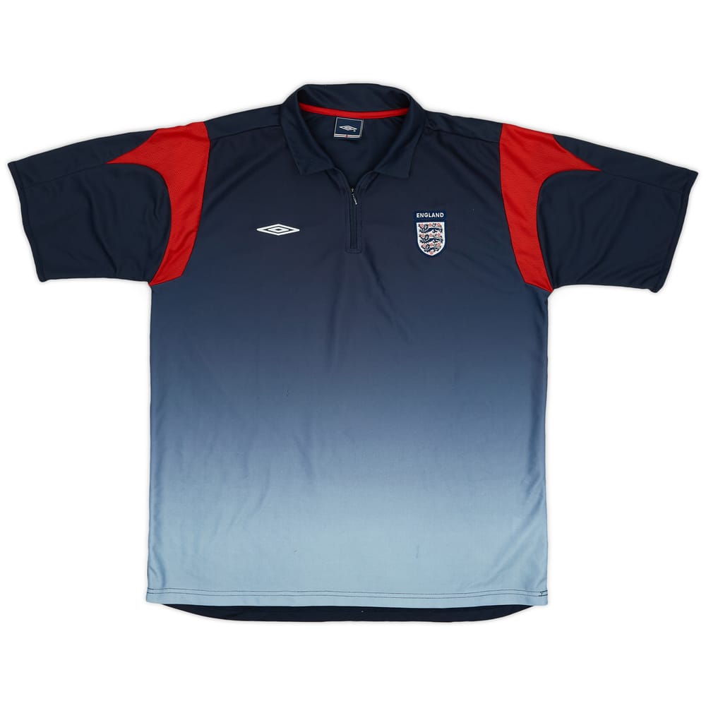 2004-06 England Umbro 1/4 Zip Polo Shirt - 6/10 - (XL)