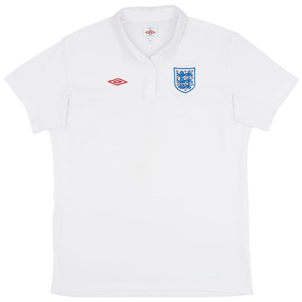 2010-11 England Home Shirt - 8/10 - (Women's XL)