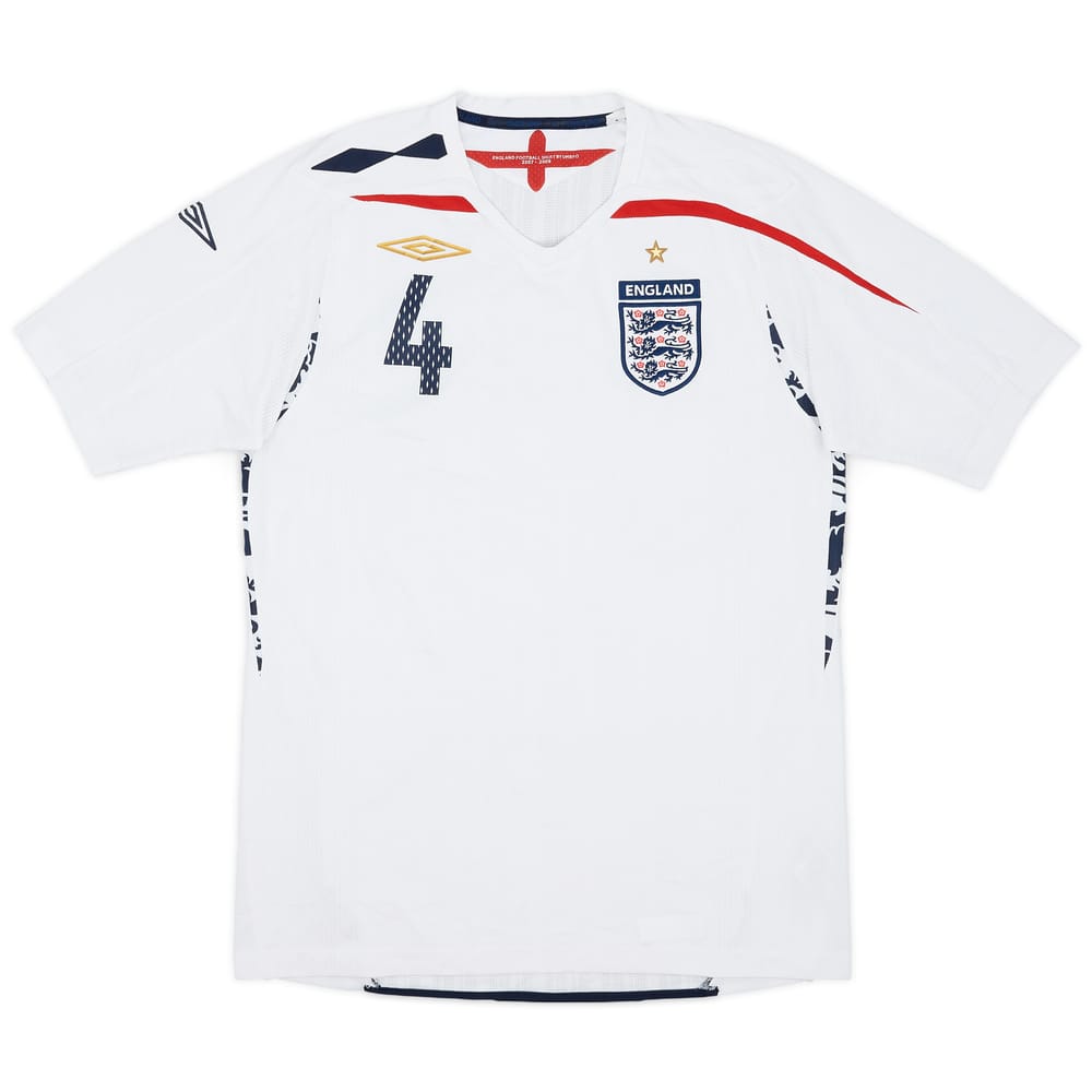 2007-09 England Home Shirt #4 - 7/10 - (M)