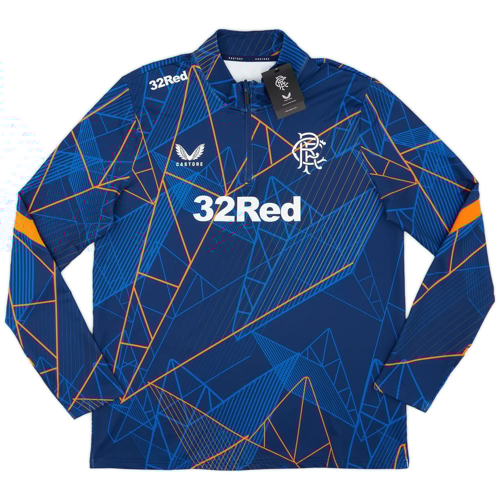 2024-25 Rangers Castore Pre-Match 1/4 Zip Top