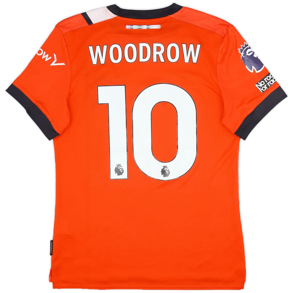 2023-24 Luton Match Issue Home Shirt Woodrow #10
