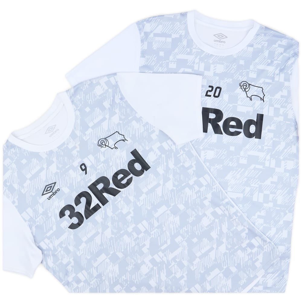 2020-21 Derby County Player Issue Pre-Match Shirt # - 5/10