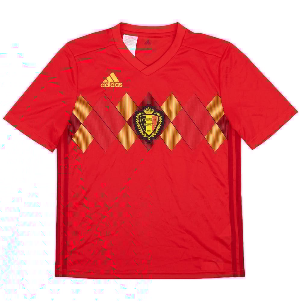 2018-19 Belgium Home Shirt - 10/10 - (L.Boys)