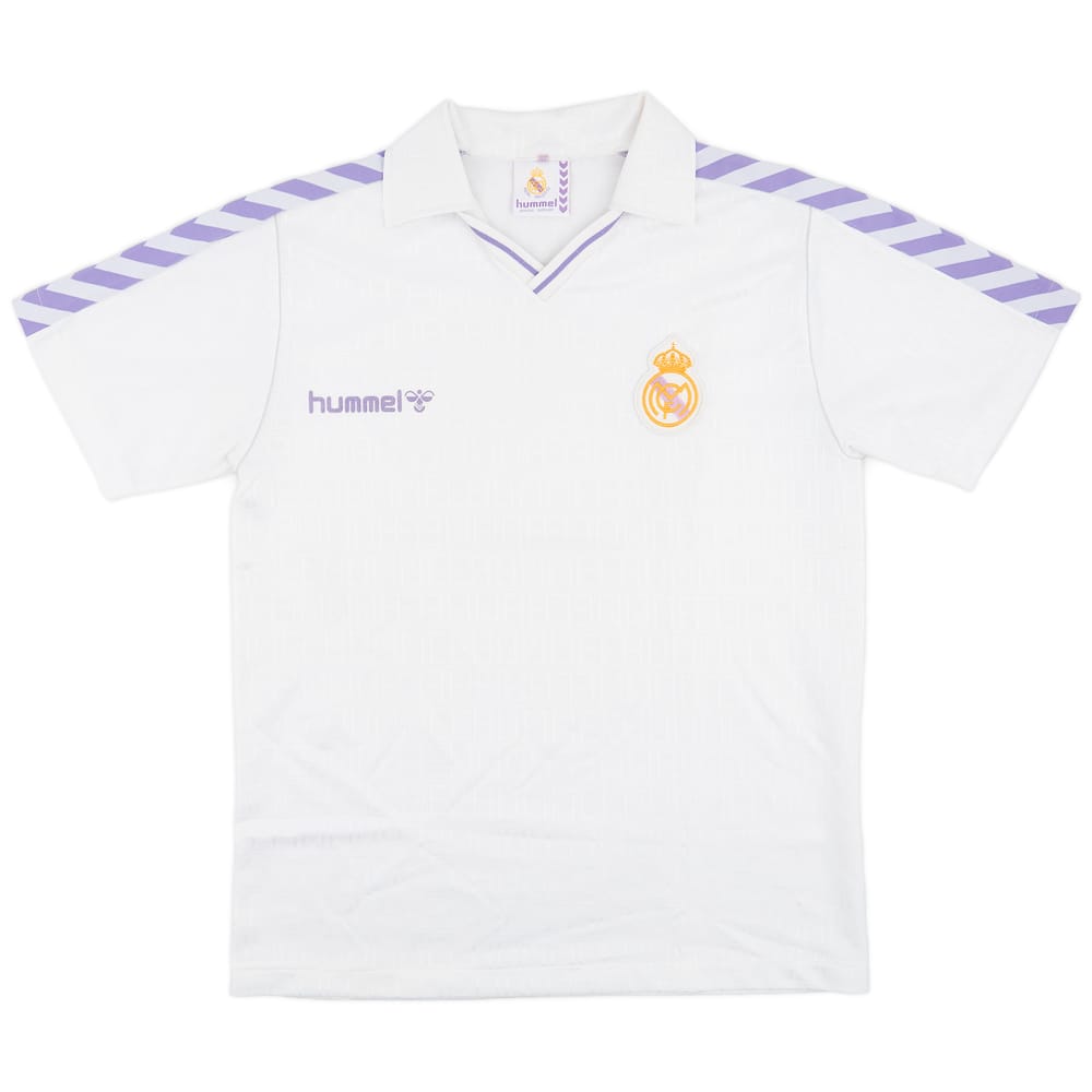 1986-88 Real Madrid Home Shirt - 8/10 - (XL)
