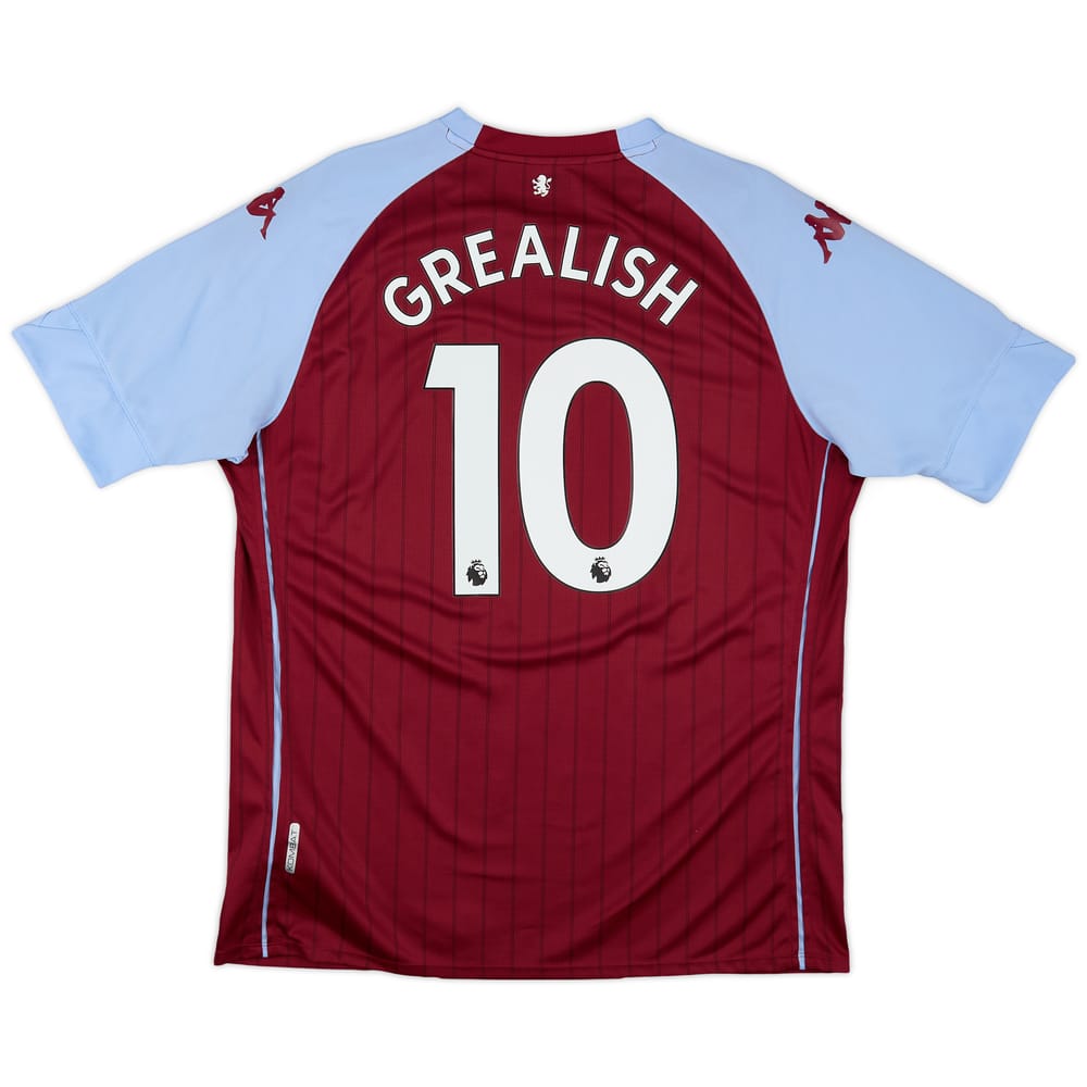 2020-21 Aston Villa Home Shirt Grealish #10 - 8/10 - (XXL)