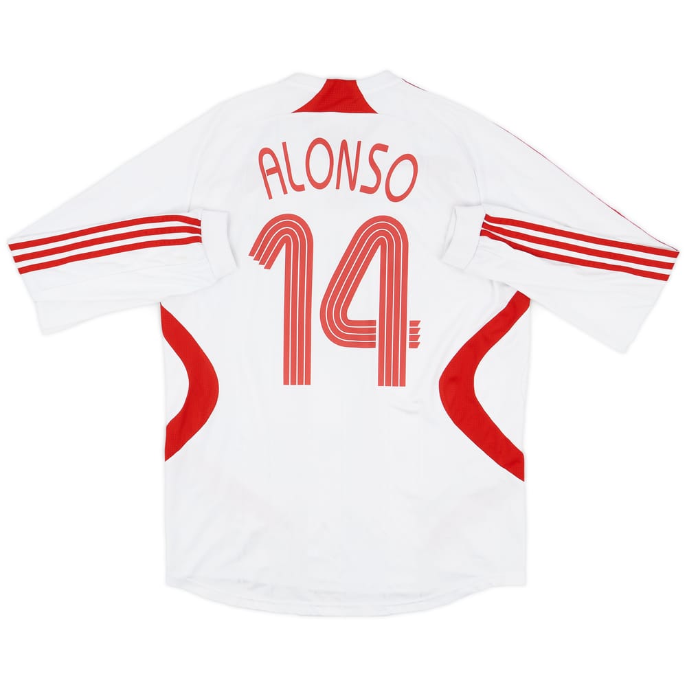2007-08 Liverpool Away L/S Shirt Alonso #14 - 6/10 - (L)