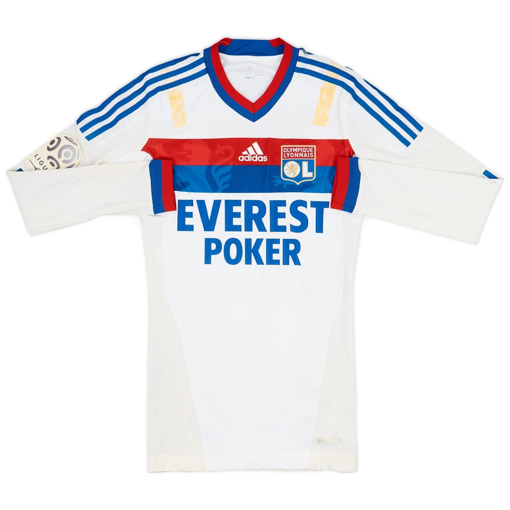 2011-12 Lyon Player Issue Home L/S Shirt - 6/10 - (M)