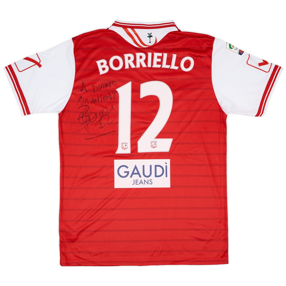 2015-16 Carpi Match Issue Signed Away Shirt Borriello #12