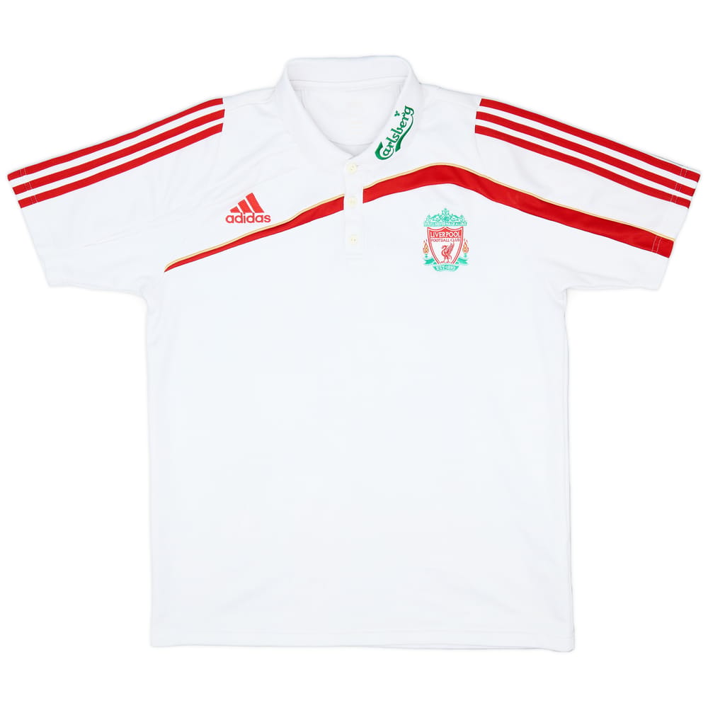 2009-10 Liverpool adidas Polo Shirt - 8/10 - (L)
