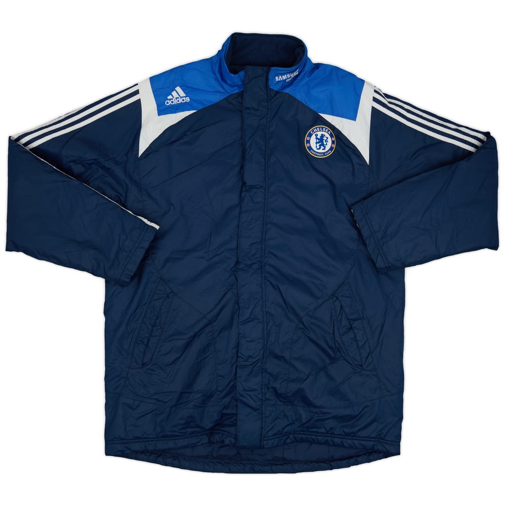 2007-08 Chelsea adidas Padded Bench Coat - 8/10 - (L)