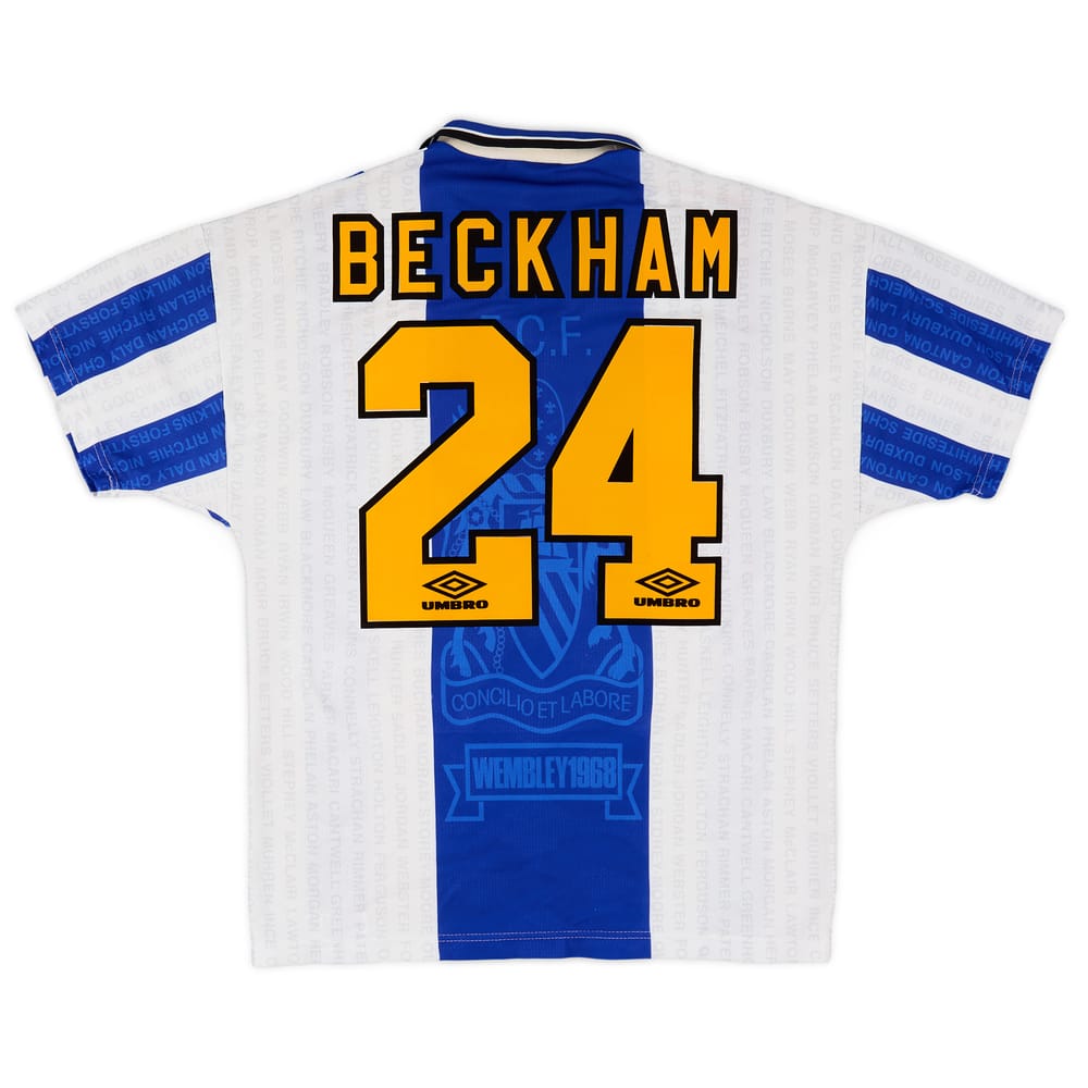 1994-96 Manchester United Third Shirt Beckham #24 - 8/10 - (M)
