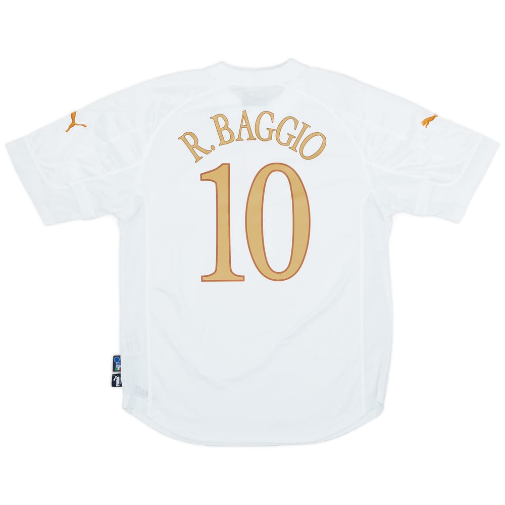 2004-06 Italy Away Shirt Baggio #10 - 6/10 - (L)