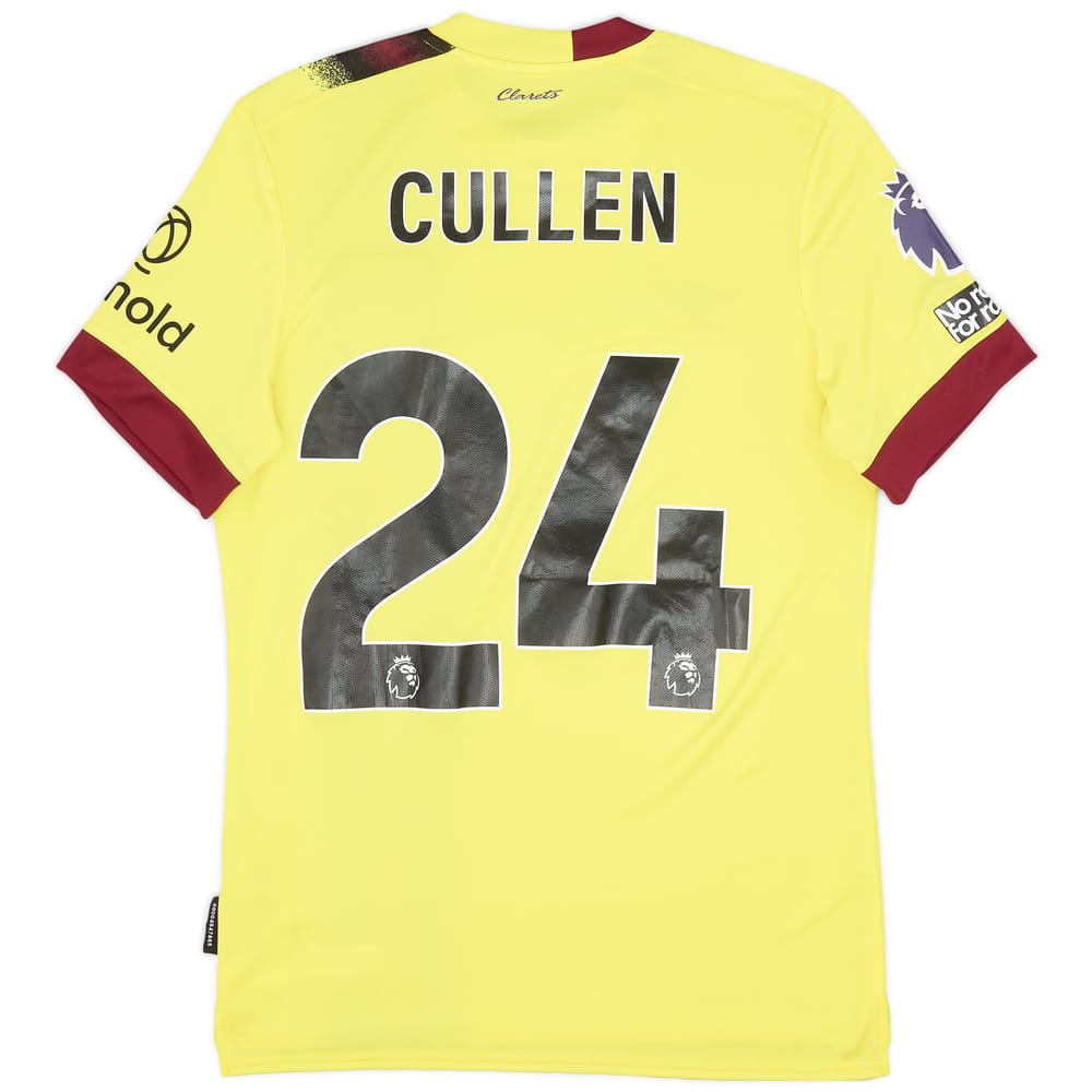 2023-24 Burnley Match Issue Away Shirt Cullen #24