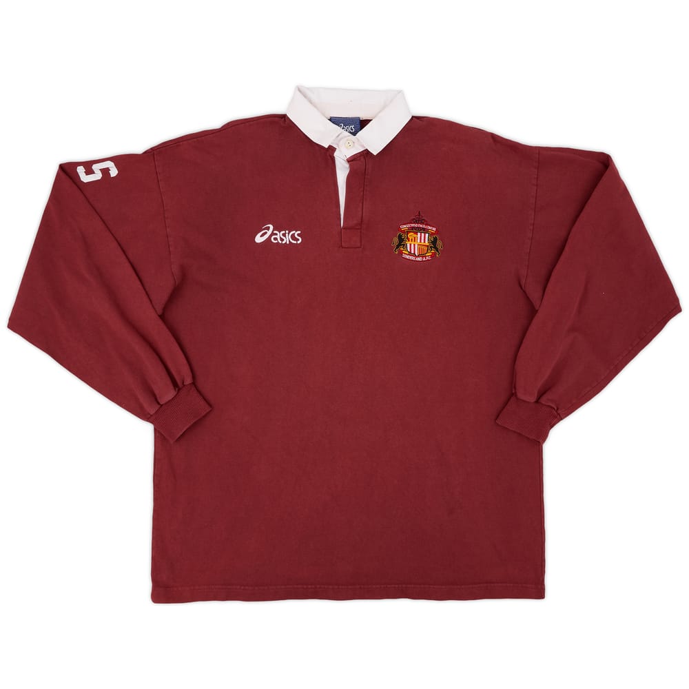 1998-00 Sunderland Staff Issue Asics Rugby Polo Shirt RS - 9/10 - (XXL)
