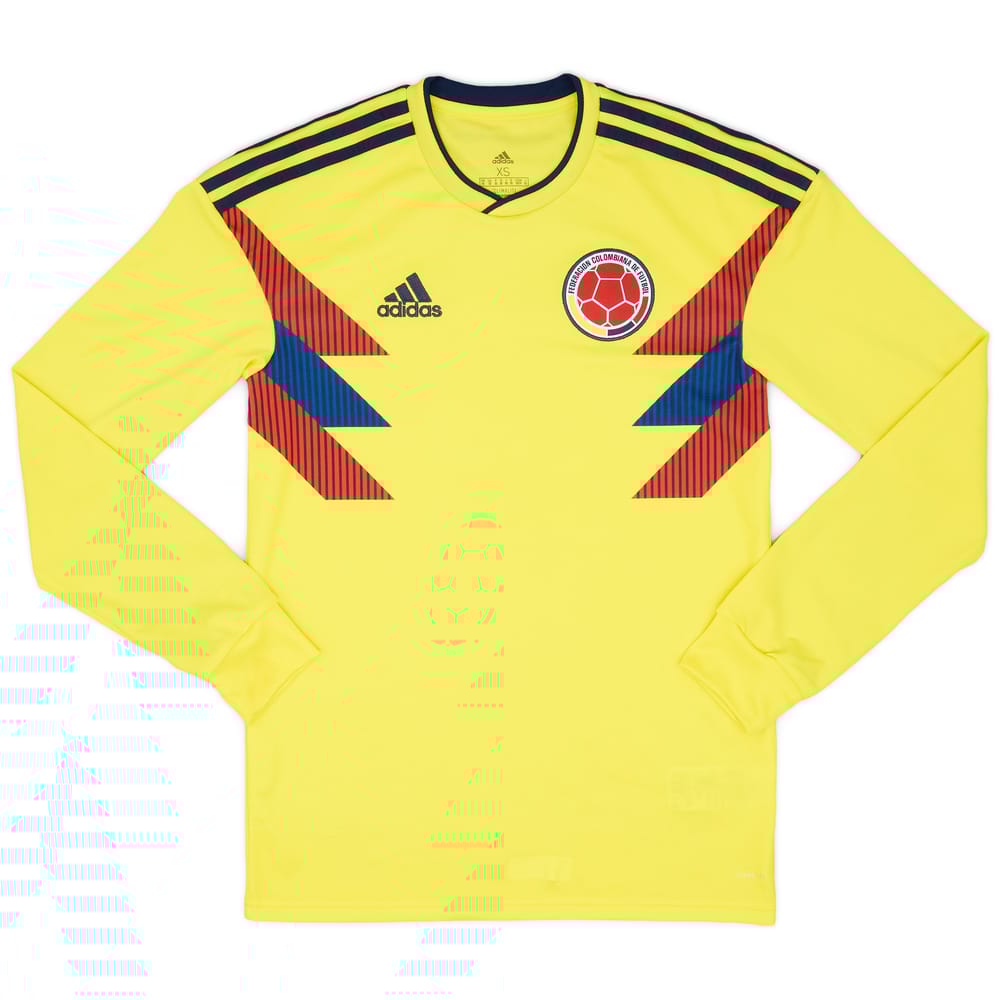 2018-19 Colombia Home L/S Shirt - 8/10 - (XS)