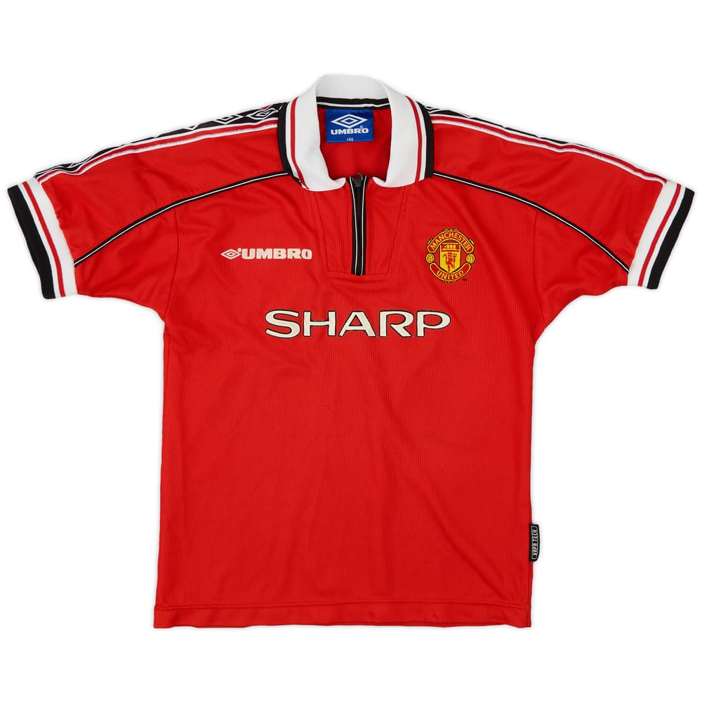 1998-00 Manchester United Home Shirt - 7/10 - (S.Boys)