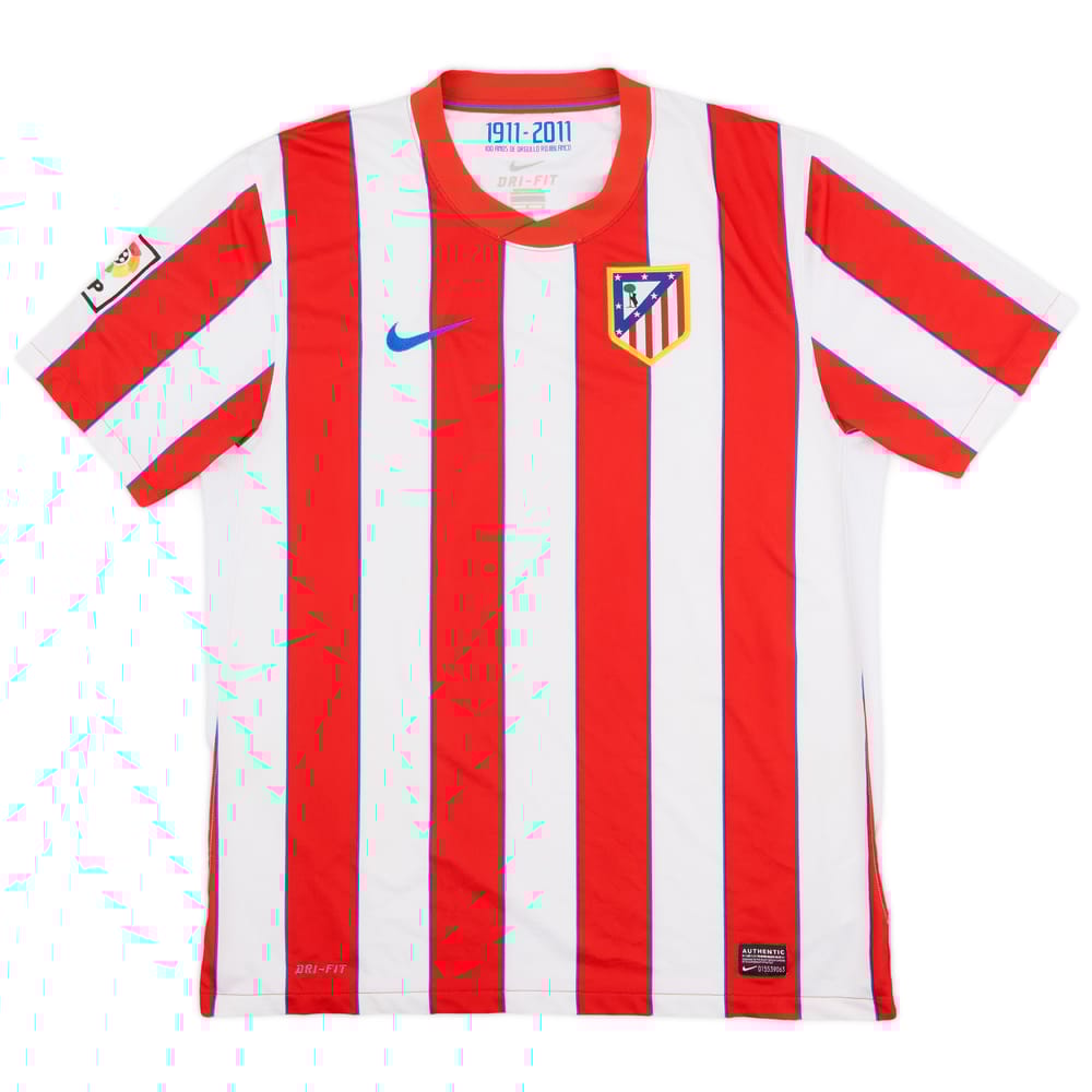 2011-12 Atletico Madrid Home Shirt - 9/10 - (L)