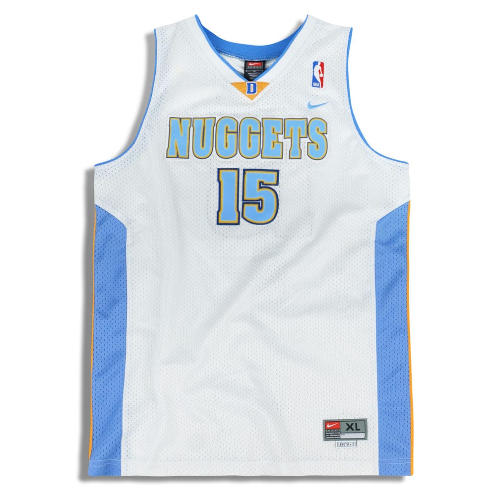 2003-04 Denver Nuggets Anthony #15 Nike Swingman Jersey (Home) Y