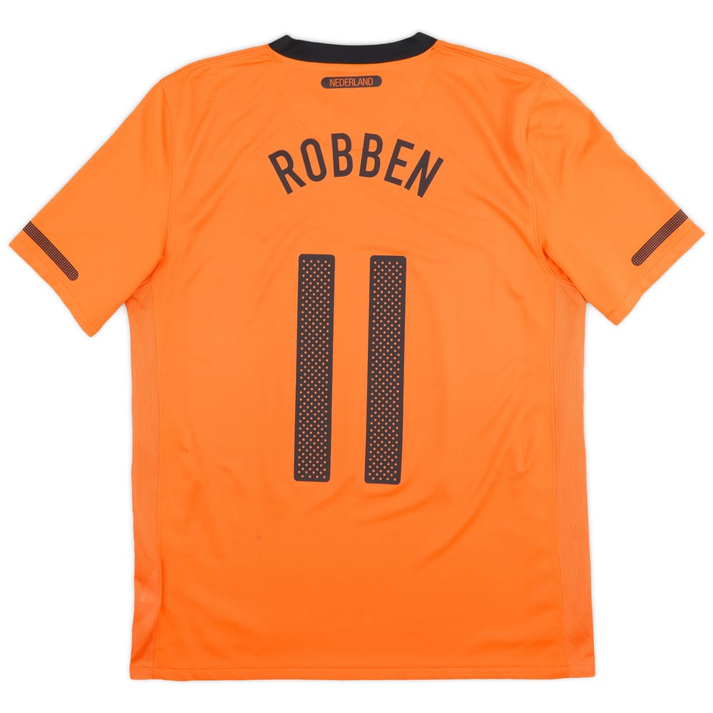 2010-11 Netherlands Home Shirt Robben #11 - 7/10 - (M)