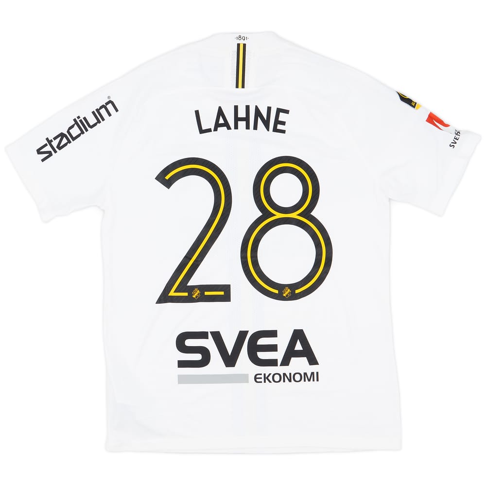 2019 AIK Match Issue Away Shirt Lahne #28
