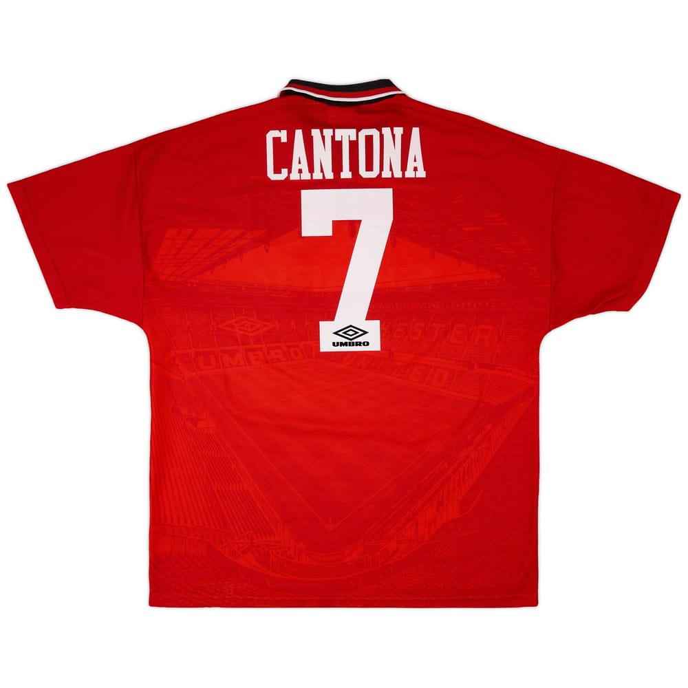 1994-96 Manchester United Home Shirt Cantona #7 - 9/10 - (XL)