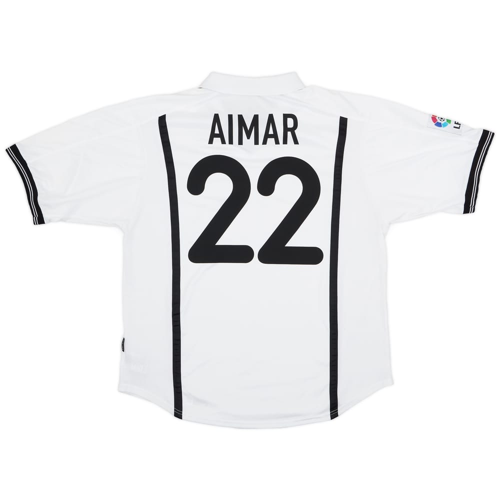 2000-01 Valencia Home Shirt Aimar #22 - 6/10 - (XL)
