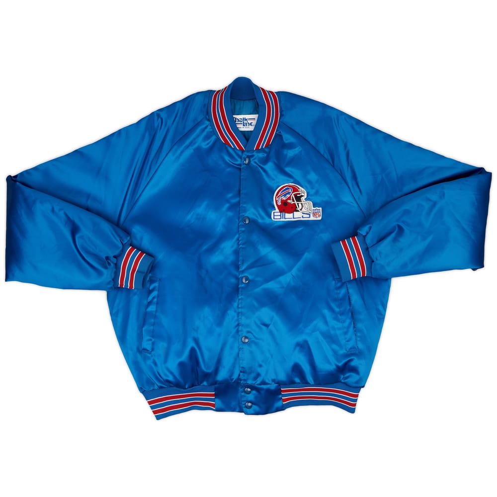 1990s Buffalo Bills Chalk Line Satin Varsity Jacket - 8/10 - (L)