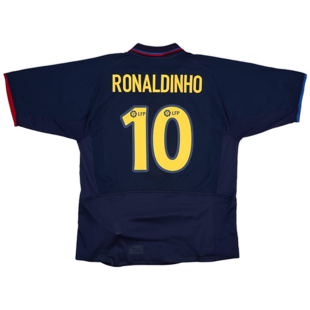 2003-04 Barcelona Third Shirt Ronaldinho #10 - 9/10 - (XL)