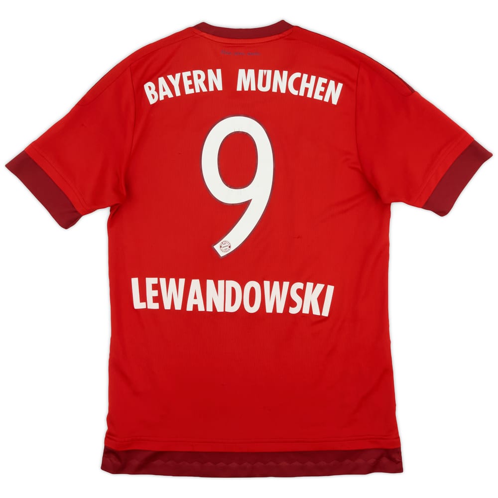 2015-16 Bayern Munich Home Shirt Lewandowski #9 - 6/10 - (S)